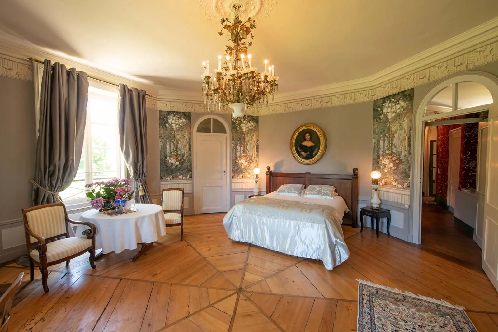 Chambre Héléna — détail — Château de Syam — Villa Palladienne